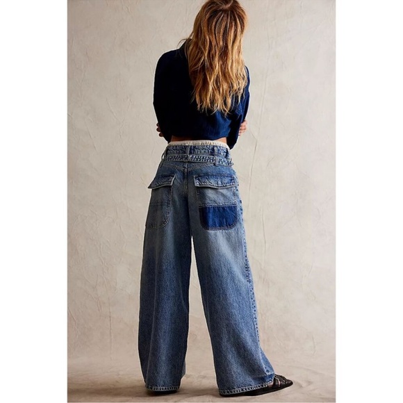 We the free Waterfall Baggy Jeans size 24 - Picture 3 of 16